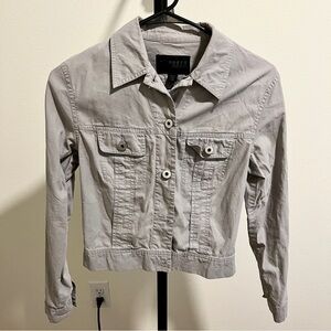Vintage Express World Brand Light Gray Jacket